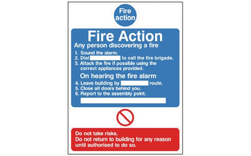 Fire Action Notice (FAN4)